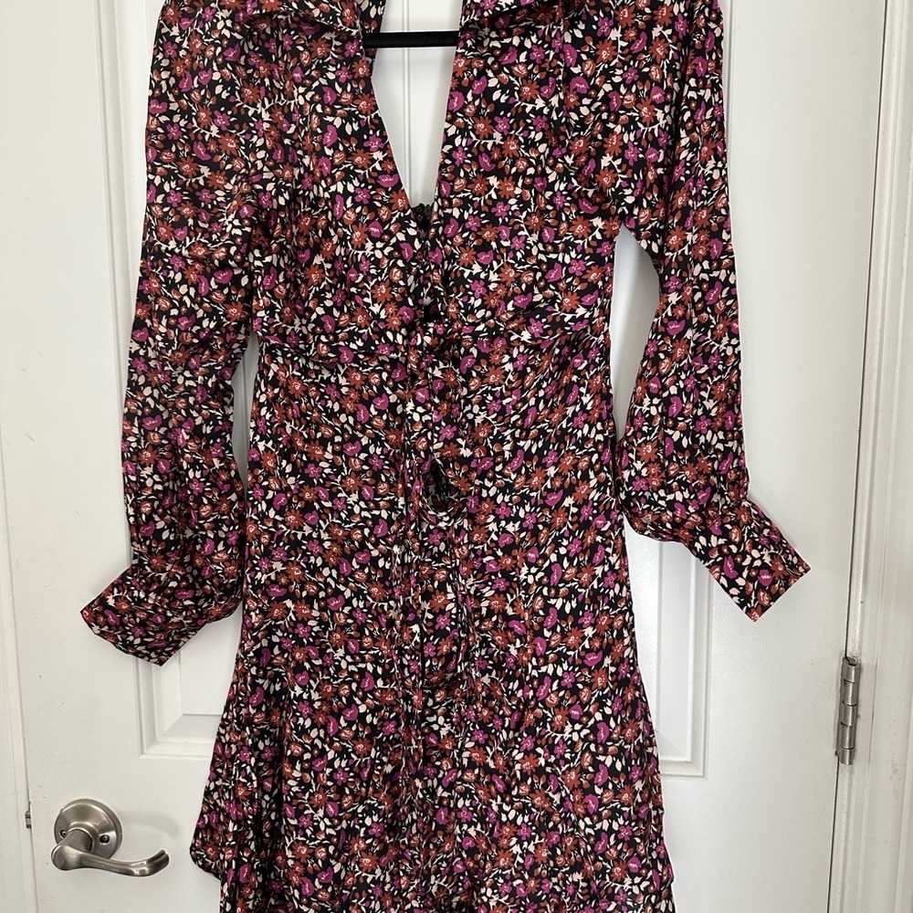 Floral Long-Sleeve Dress